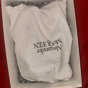 Alexander McQueen White Box with Red Accents